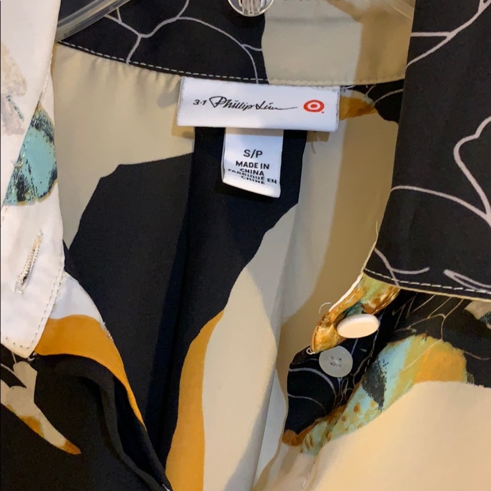 3.1 Phillip Lim - abstract floral blouse, size s - Picture 3 of 6